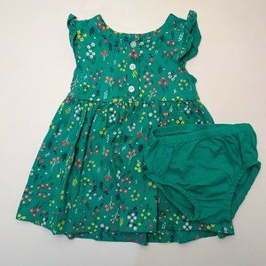 Carter's Green Floral Dress
